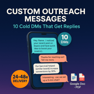 Custom Outreach Messages – 10 Cold DMs That Get Replies