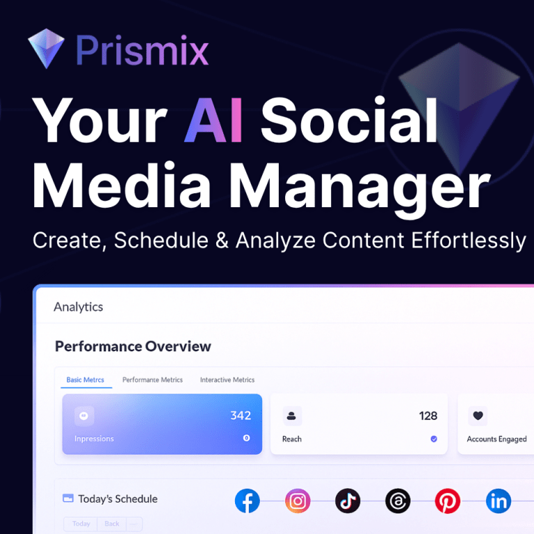 Your AI Social Media Manager – Prismix